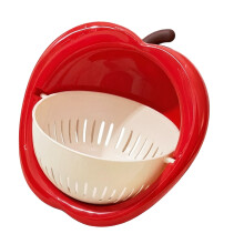Bright Color 24.50cm Wide Flipping Drain Container Suitable-Red