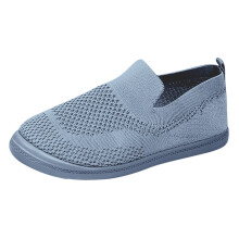 Damen-Einfußschuhe, atmungsaktives Mesh, weiche Sohle, leicht, Übergröße, Freizeitschuh für alle Jahreszeiten, Himmelblau, EU-Größe 36,