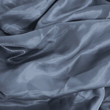 Water Gloss Satin Fabric Blue Grey 39.37 x 59.06 in