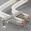Barre de douche flexible, système de rail double au plafond, 180 cm 1