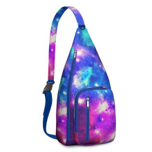 Starry Design Crossbody Sling - Scratch-Resistant Chest Bag for Students & Explorers