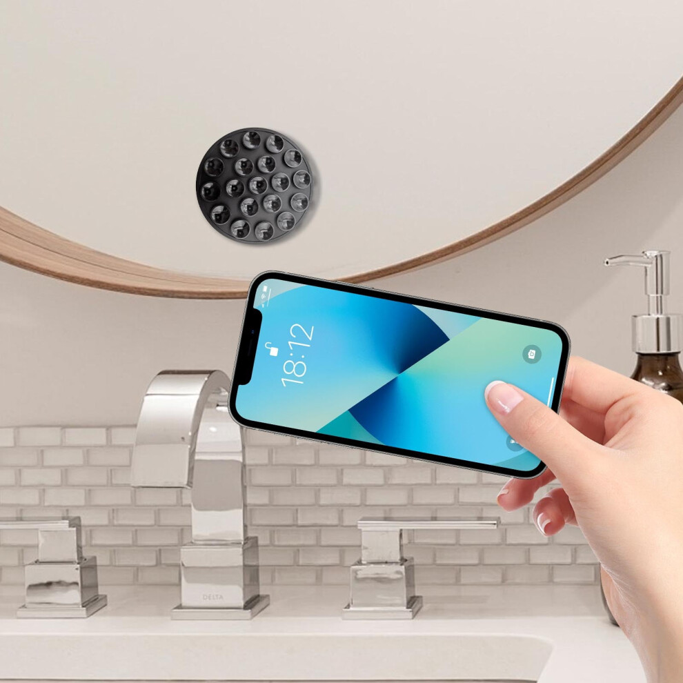 Silicone Suction Cup Phone Case Mount Â Double-Sided, Hands-Free, Strong Grip For Selfie/Video, Non-Slip, Compatible With Iphone & Android 9489952032504