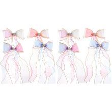 8Stk Haarclips Mit Schleifen Haarschmuck Für