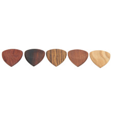 Stage-Gitarren-Pick-Set, 5 Stück, Holz, rutschfeste, gelochte Picks für Folk-Gitarre, AU