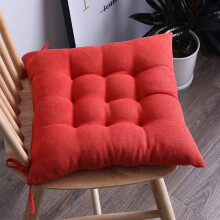 Chair Pad Seat Cushion with Ties Solid Color Soft Chair Pads Comfy Velvet Cushion Pillow for Kitchen Dining Office Chair