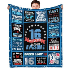 Couverture pour le 16e anniversaire d'un garçon, 60 x 50 pouces