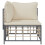 VidaXL vidaXL Garten-Ecksofa mit Beige Kissen Poly Rattan 3