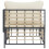 VidaXL vidaXL Garten-Ecksofa mit Beige Kissen Poly Rattan 5