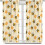 Honey Bee Curtains with Bee Flower Pattern Rod Pocket 2