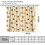 Honey Bee Curtains with Bee Flower Pattern Rod Pocket 3