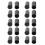 10 Pairs Black CPU Polyurethane High Heel Tip Caps 10mm Replacement 11