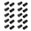 10 Pairs Black CPU Polyurethane High Heel Tip Caps 10mm Replacement 1