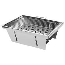 Barbecue Grill Folding Charcoal Firewood Stove Heater Portable Camping Picnic Cookware Stainless Steel BBQ Rack