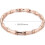 Stainless Steel Bamboo Style Classic Plain Open Clasp Bangle Bracelet 3