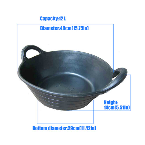 Secure Rubber Feed Bowl For Horses Featuring sparkling Finish 2