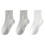 Kinder-Sportsocken aus Baumwolle, 3er-Pack, einfarbig 2