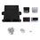 1 Set 48 Pin Black ECU Shell Aluminum Box with Car -Board Controller Panel Circuit Board Connector 1