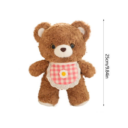Blue Bear Plush Toy with Scarf - 10 Inch, Weighted Paws, 2