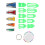 SILENRADAWN Sewing Quilting Tools Fabric Bias Tape Maker Tools Plastic 1 Set 8