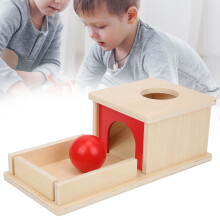 Wooden Baby Imbucare Box with Coins and Balls, Educational Toys