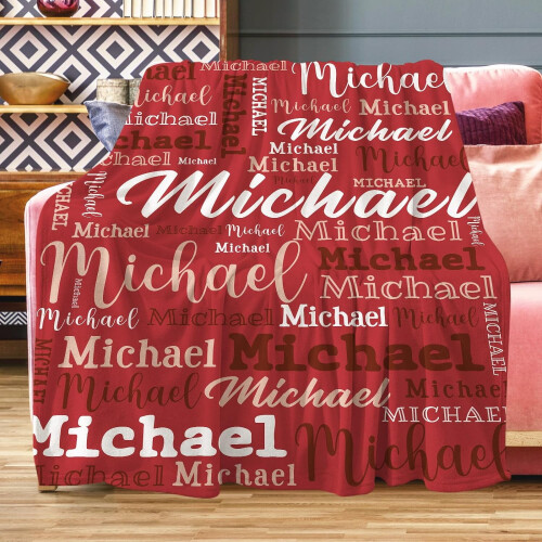 Coperta in flanella personalizzata con nome - Regalo personalizzato 2