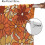Flower Curtains Boho Orange Daisy 55" W x 39" L 7