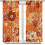 Boho Orange Daisy Curtains 52x84 inches 8