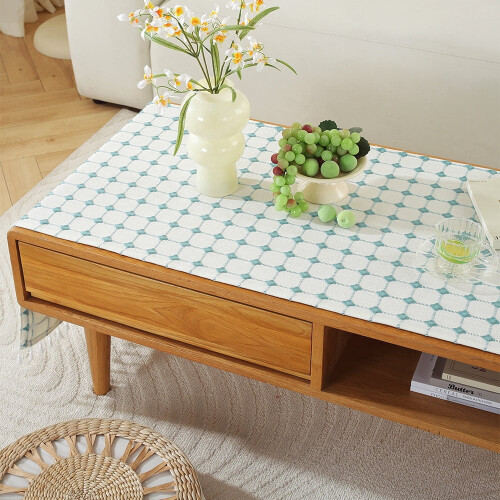 Rectangle Coffee Table Tablecloth with Pockets mall Tea Cloth Cover Table Runner Living Room 1