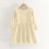 Mädchenkleid, einfarbig, langärmelig, Rundhalsausschnitt, lässig und bequem 4