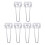 Adjustable Folding Base Legs 6 Pcs 6