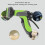Multi-Mode Garden Hose Nozzle ABS TPR 10-Pattern Sprayer 250g 11