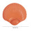 Shell-Shaped Plastic Dinner Plate Reusable 1 Piece 3