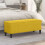 VidaXL vidaXL Sitzbank Gelb 100x35x41 cm Samt 2