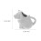 Soimiss Frothing Mug Animal Ceramic Pitcher White 2Pcs 2