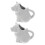 Soimiss Frothing Mug Animal Ceramic Pitcher White 2Pcs 5