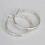 925 Sterling Silver Hoop Pierced Earrings L3-default 4