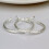925 Sterling Silver Hoop Pierced Earrings L3-default 8