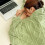 Wool Throw Blanket Soft Thick 27.55x39.37 Inches 5