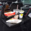 Large Dining Table with Foldable Chairback Tray 7
