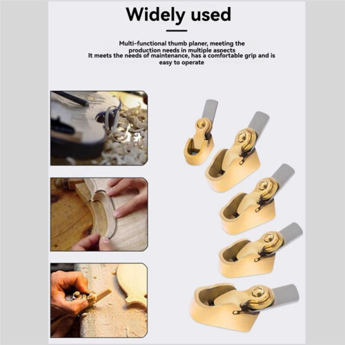 5PCS Convex Bottom Copper Planes Curved Bottom HSS Plane Cutter Violin Luthier Making Thumb Tool 2