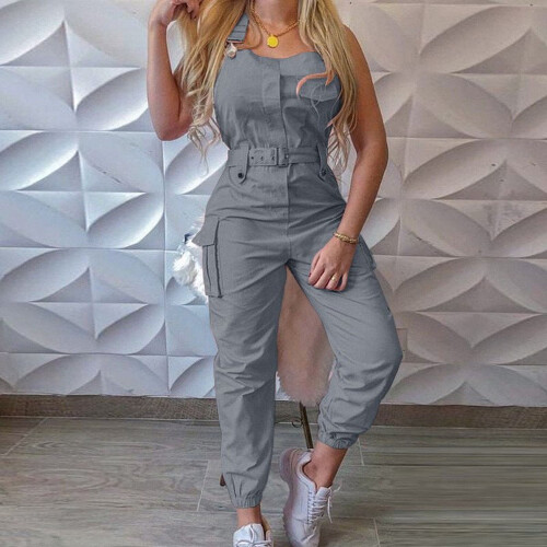 Løse dameoveralls med lange lommer og jumpsuits 1