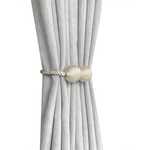 6 Pack Magnetic Curtain Tiebacks, Decorative Curtain Holdbacks for Window Décor 1