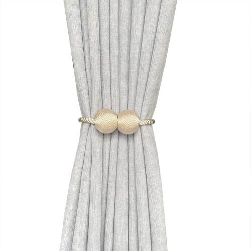 6 Pack Magnetic Curtain Tiebacks, Decorative Curtain Holdbacks for Window Décor 2