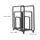 Porte-serviettes vertical en fer, finition mate. 2