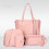 Ensemble de 4 sacs à main en cuir PU pour femmes 6