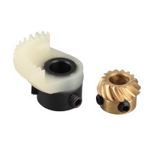 2Pcs Brass & Plastic Sector Gears for Household Sewing Machines Replacement Accessories