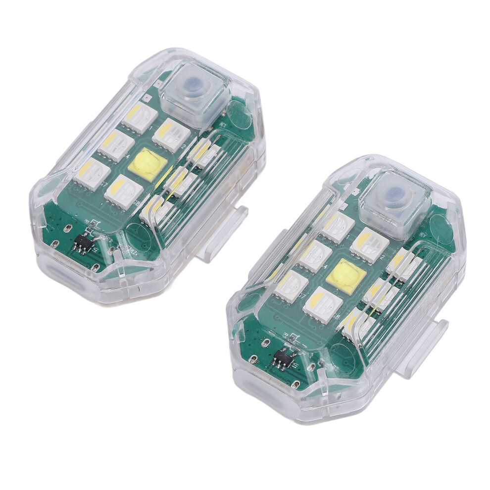 2Pcs Drone Led Strobe Set, 300Mah Li-Ion, Remote Control Light 9381391890663