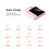 Μίνι Φορητό Power Bank 10000mAh με Ενσωματωμένα Καλώδια, Φακό LED, Ροζ Χρώμα, Γρήγορη 4