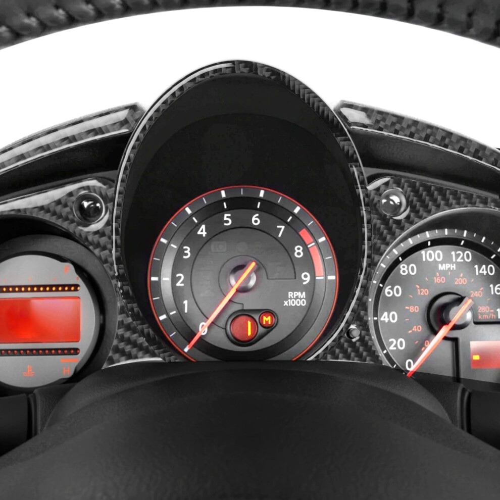 5Pcs Carbon Fibre Dash Trim For 370Z Z34 7790334223017