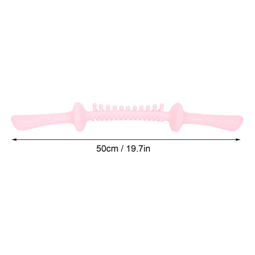 Muskel-Massage-Stab 50 cm Pink TPR Langgriff 1